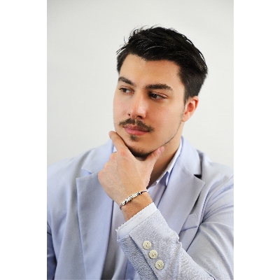 Bracelet homme en or blanc 18 carats avec des diamants