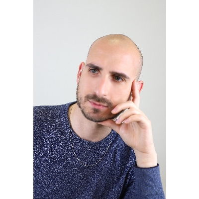 Chaine maille vénitienne en or blanc 18k - 50 cm