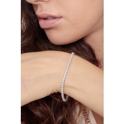 Tennis bracelet homme femme diamants or blanc 18k  2