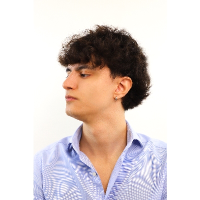 Mono boucle d'oreille pour homme en or blanc 18k 