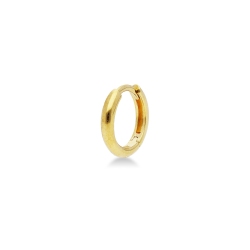 Mono boucle d'oreille homme en or jaune 18k