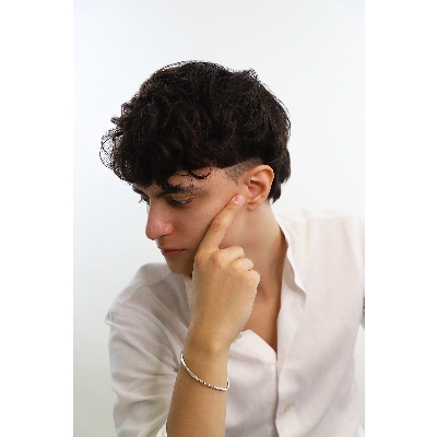 Bracelet tennis homme femme or blanc 18k et diamants