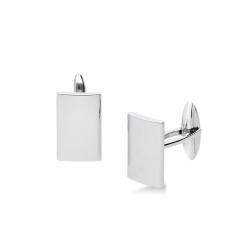 Boutons de manchette classiques en or blanc 18 carats