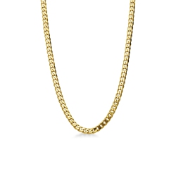 Cadena gourmette pour homme en or jaune 750