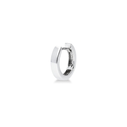 Mono boucle d'oreille pour homme en or blanc 18k