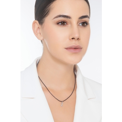 Pendentif avec initiale Z Or blanc 18 carats