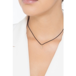 Pendentif avec la lettre E en or jaune 18 carats 2