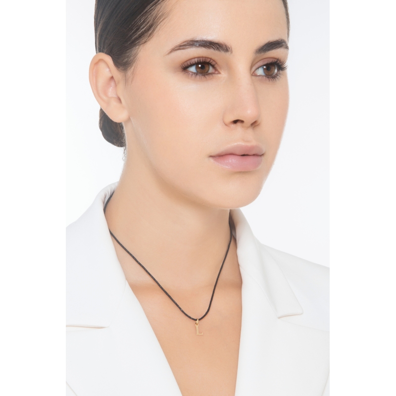 Pendentif avec la lettre initiale L en or jaune 18 carats