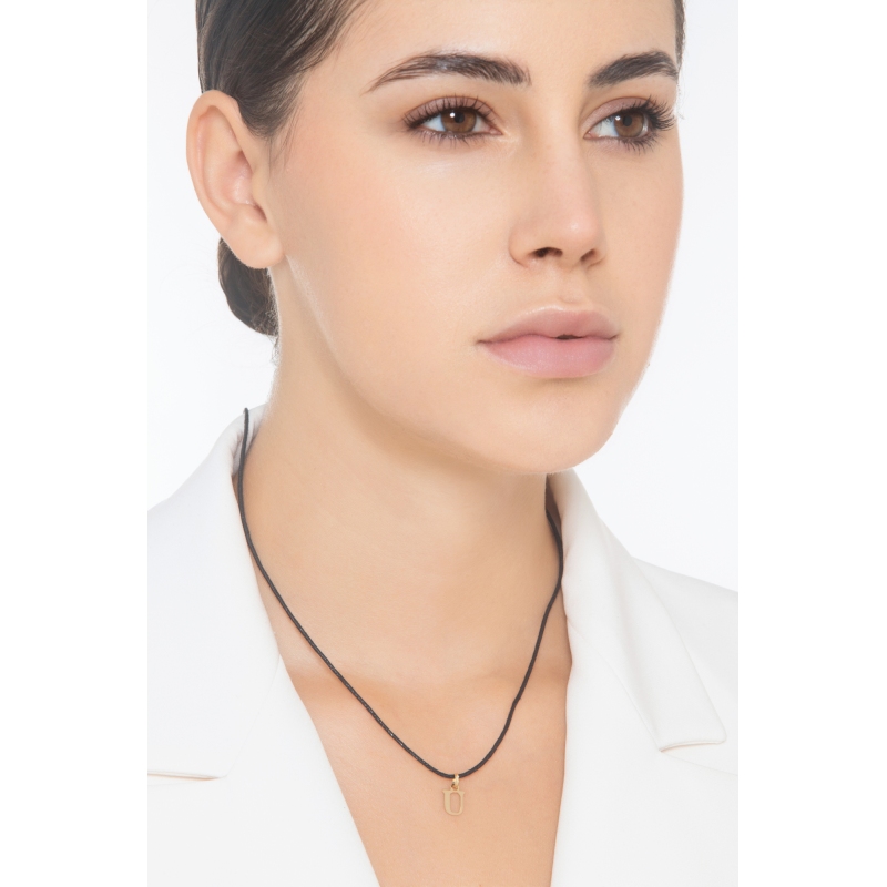Pendentif avec lettre initiale U or jaune Pendentif avec lettre initiale U or jaune
