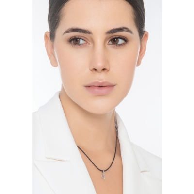 Pendentif avec initiale A Or blanc 18 carats