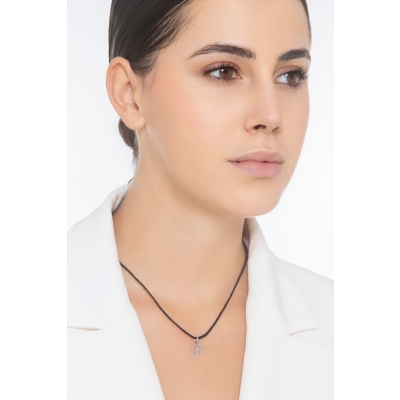 Pendentif avec initiale B Or blanc 18 carats