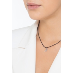 Pendentif avec initiale M Or blanc 18 carats 2