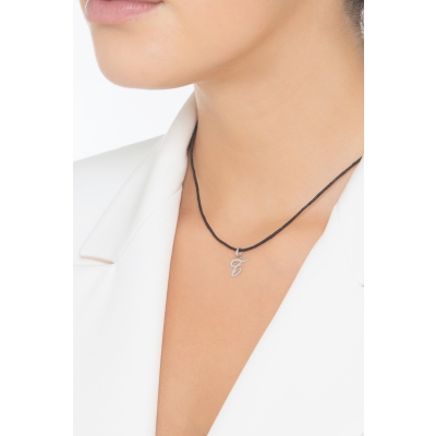 Pendentif avec lettre initiale T en cursive