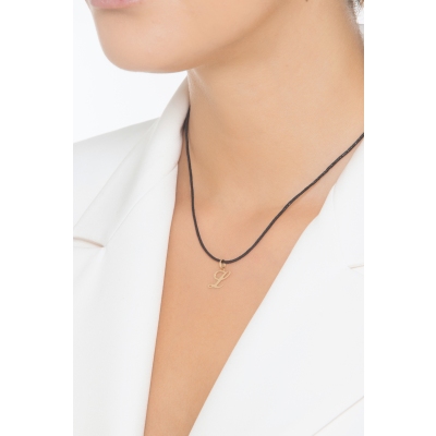 Pendentif avec initiale L en or jaune 18