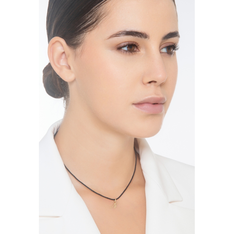 Pendentif avec initiale N Or jaune 18 carats