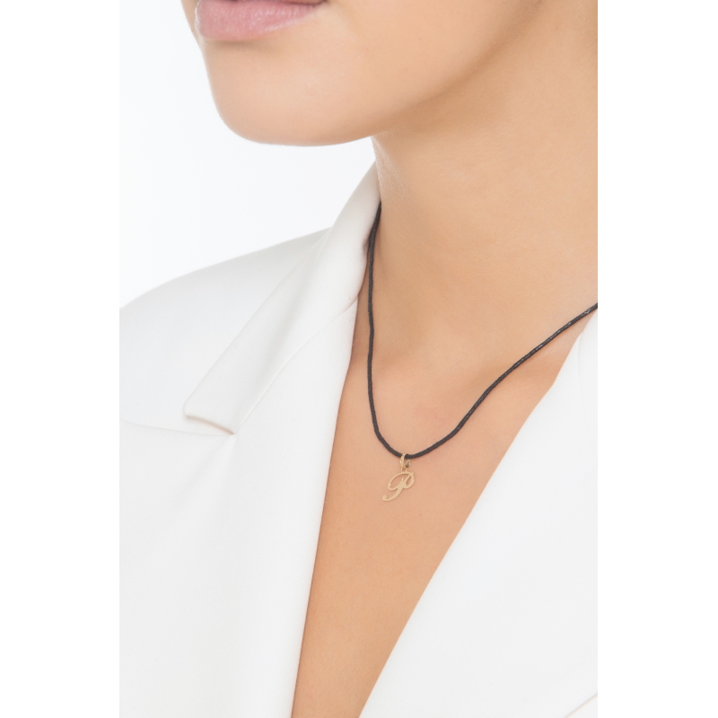 Pendentif avec initiale P Or jaune 18 carats