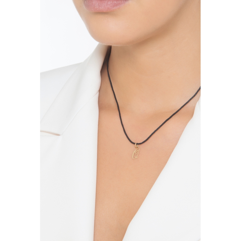 Pendentif avec initiale Q Or jaune 18 carats Pendentif avec initiale Q Or jaune 18 carats