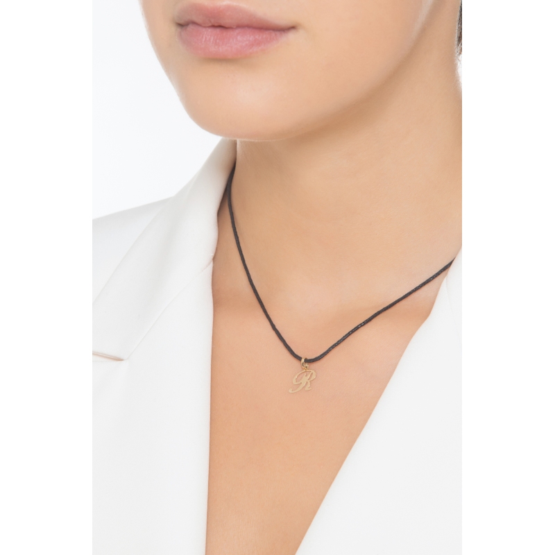 Pendentif avec initiale R Or jaune 18 carats