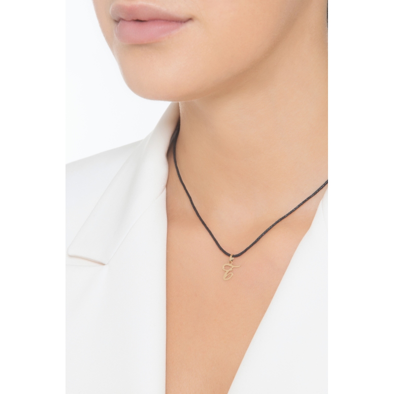 Pendentif avec initiale T Or jaune 18 carats Pendentif avec initiale T Or jaune 18 carats