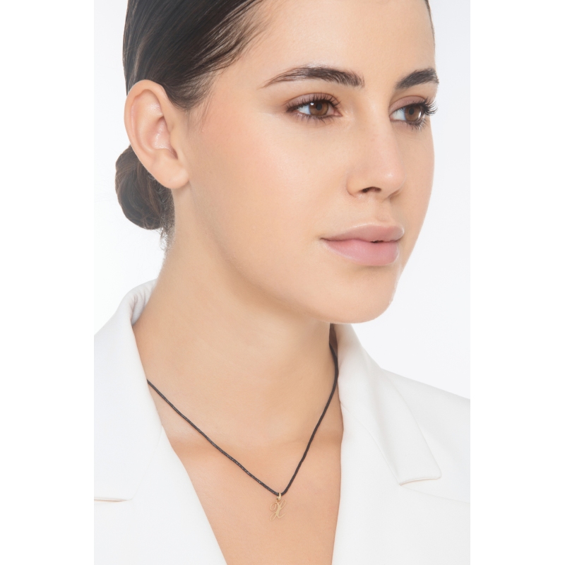 Pendentif avec initiale X Or jaune 18 carats Pendentif avec initiale X Or jaune 18 carats