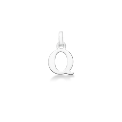 Pendentif avec initiale Q Or blanc 18 carats