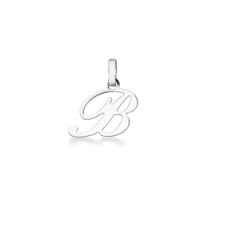 Pendentif avec initiale B Or blanc 18 carats