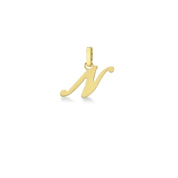 Pendentif avec initiale N Or jaune 18 carats