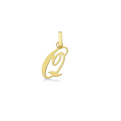 Pendentif avec initiale Q Or jaune 18 carats