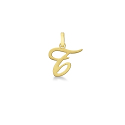 Pendentif avec initiale T Or jaune 18 carats