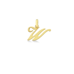 Pendentif avec initiale W Or jaune 18 carats