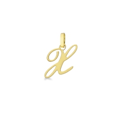 Pendentif avec initiale X Or jaune 18 carats