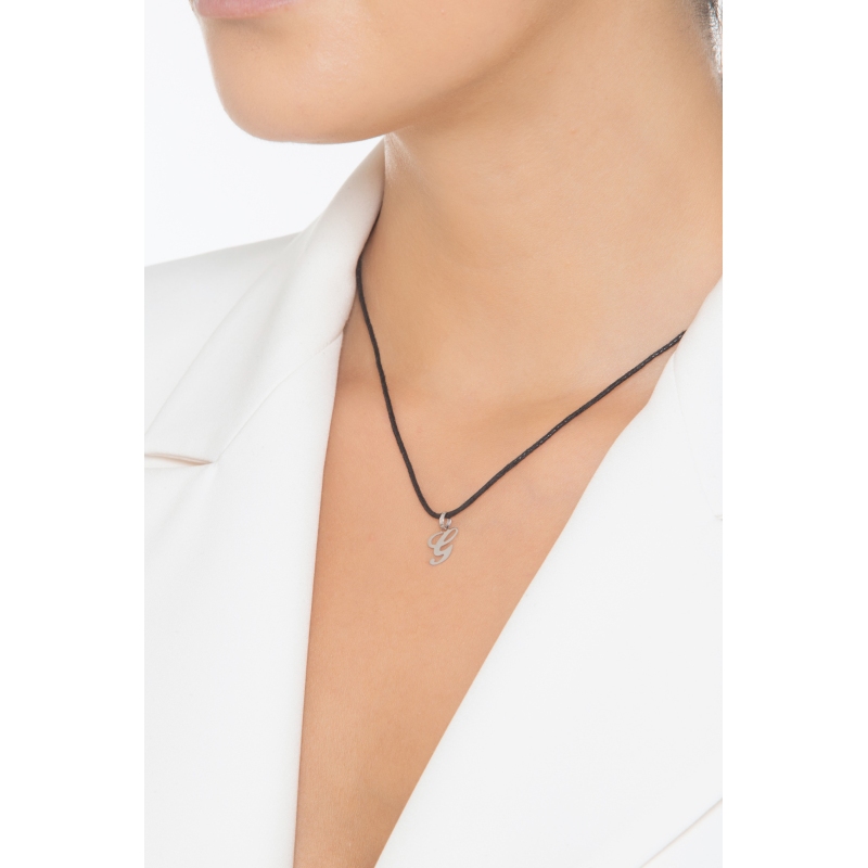 Pendentif avec initiale G Or blanc 18 carats