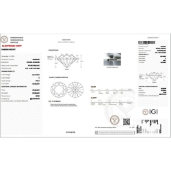 Diamant Certifié IGI CT 1,00   E   VVS 2 2