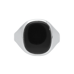 Bague homme en or blanc 18k  2