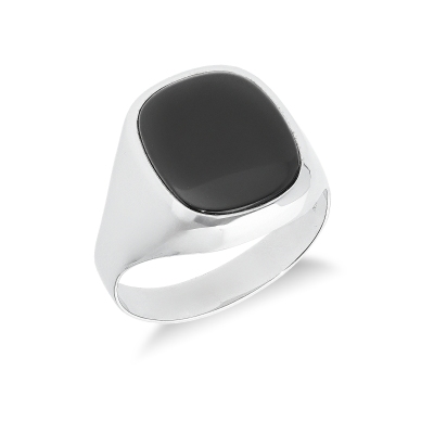Bague homme en or blanc 18k 