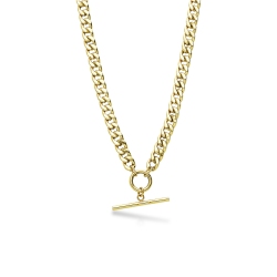 Collier chaine gourmette en or jaune 18 carats