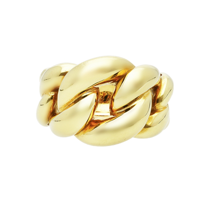 Bague en or jaune 18k tressée Bague en or jaune 18k tressée