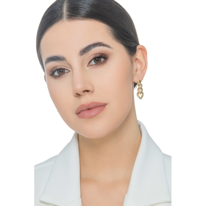 Boucles d'oreilles pendantes en or jaune 18 carats  Boucles d'oreilles pendantes en or jaune 18 carats