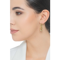 Boucles d'oreilles pendantes en or jaune 18 carats 2