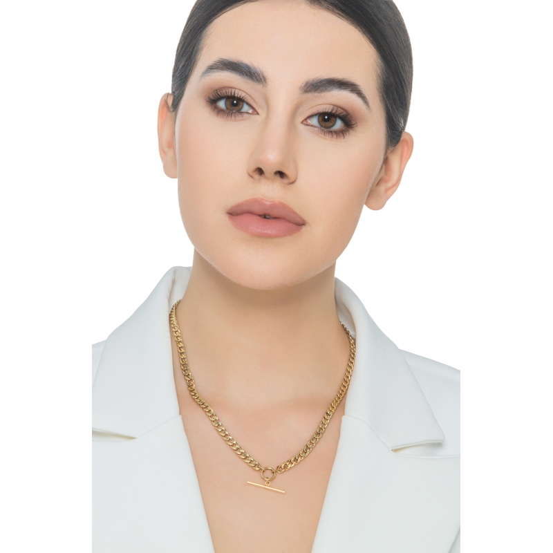 Collier chaine gourmette en or jaune 18 carats Collier chaine gourmette en or jaune 18 carats