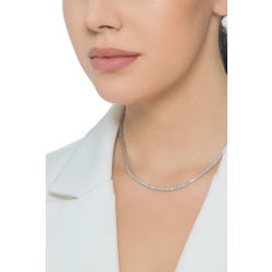 Collier ras-du-cou tennis en or blanc 18k avec diamants 2
