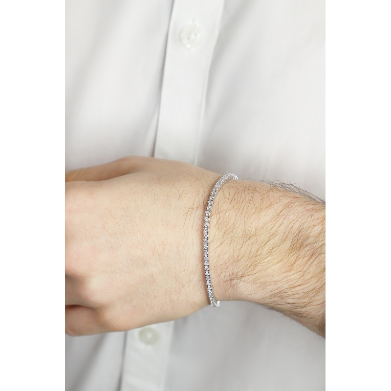 Tennis bracelet diamant or blanc 18k Tennis bracelet diamant or blanc 18k
