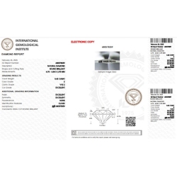 Diamant Certifié IGI  0.42CT E VVS2 2