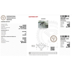 Diamant Certifié IGI  0.40CT F VS2 2
