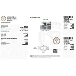 Diamant Certifié IGI   CT 0,30   E   VVS 2 2