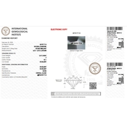 Diamant Certifié  IGI   CT 0,41   F   VS 1 2