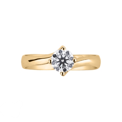 Monture solitaire à 4 griffes