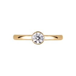 Monture solitaire enchâssée