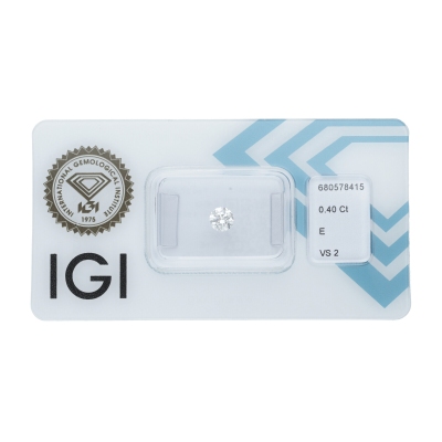 Diamant Certifié IGI 0.40CT E VS2