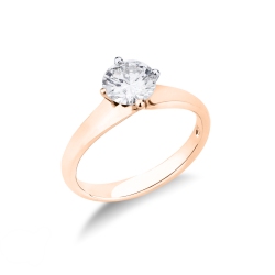 Monture solitaire linéaire en forme de losange 2